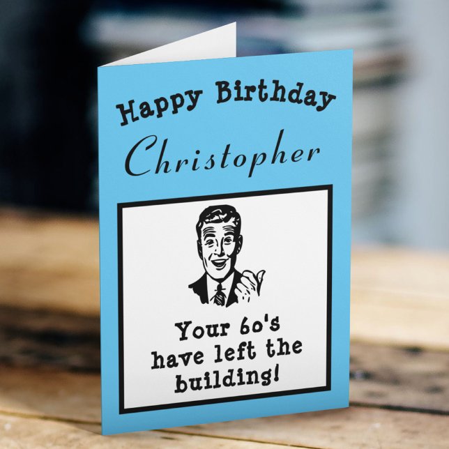 70th Birthday Over The Hill Funny Personalized Card (Creator Uploaded)