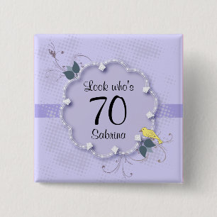 70th Birthday Party   DIY Text Button