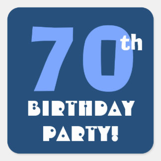 70th Birthday Party Envelope Seal