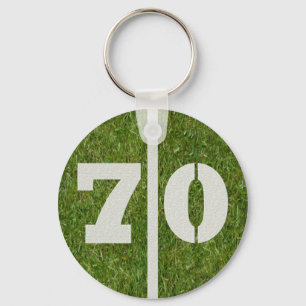70th Birthday Party Favor Keychain
