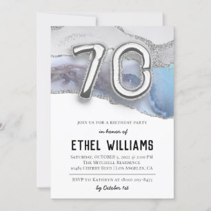 70th Birthday Party Invitation