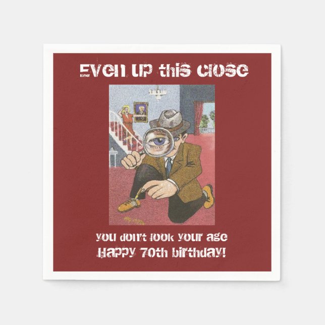 70th birthday party napkins by DAL (Front)