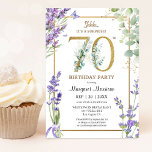 70th Birthday Party Watercolor Purple Lavender Invitation<br><div class="desc">Celebrate the 70-year milestone in style with our elegant "70th Birthday Party Watercolor Purple Lavender Invitation!" Perfect for a memorable 70th birthday party. Order your today and make your celebration truly special! Please note: Gold glitter effects are only simulated; no real gold will be used in the printing process.</div>