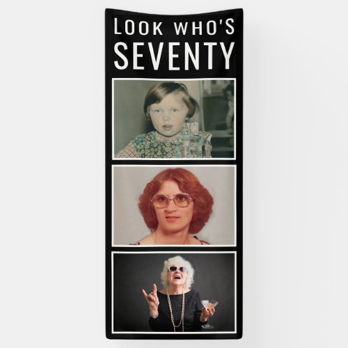 70th Birthday Photo Banner