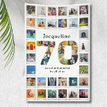 70th Birthday Photo Template Banner<br><div class="desc">Make that special person feel very loved with this wonderful photo banner birthday gift. Add your favorite images to create a heartfelt keepsake with loving memories.</div>