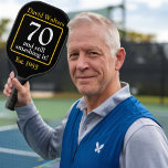 70th birthday pickleballer 70 years old pickleball paddle<br><div class="desc">Pickleball is really taking off in the older community,  some people describe it as across between badmington and tennis,  and is really great at keeping you active as well as a good social and fun. Isn't it time you had your own personalized pickleball bat!</div>