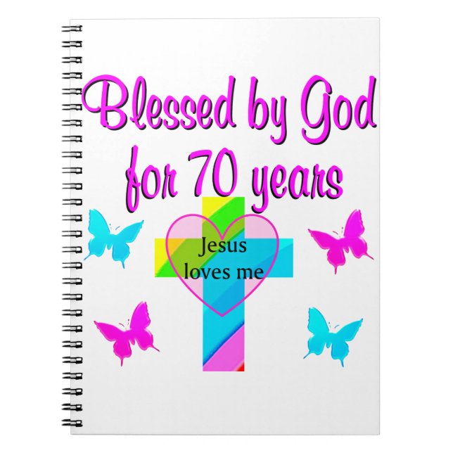70TH BIRTHDAY PRAYER NOTEBOOK (Front)