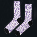 70th Birthday Purple Random Number Pattern  Socks<br><div class="desc">Milestone number 70: This random number pattern is a fun gift idea for your 70th birthday. The unique design is a purple milestone number 70 that is repeated and scattered over a white background. You don’t have to be 70 years old to wear these; they are suitable for anyone that...</div>