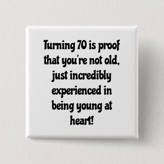70th birthday quotes button