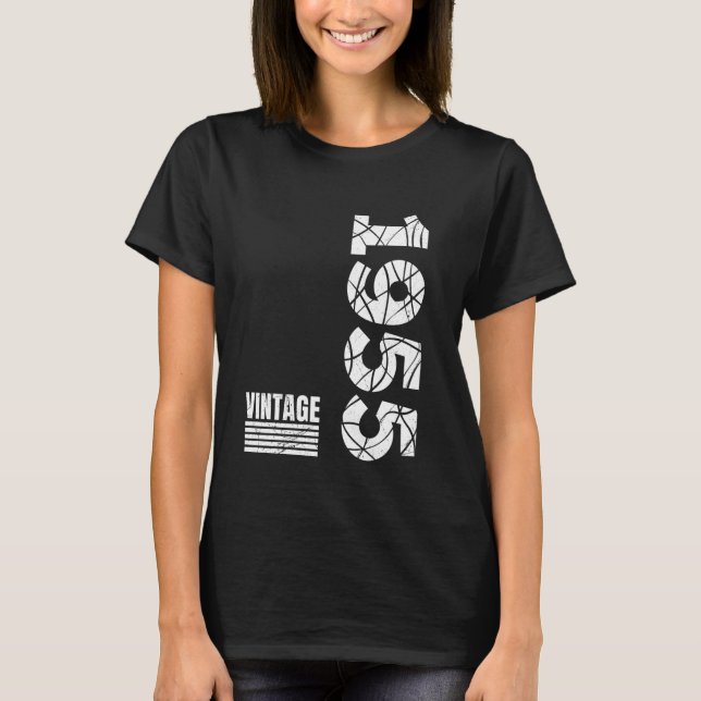 70th Birthday RETRO 1955 70th Birthday Party Birth T-Shirt (Front)