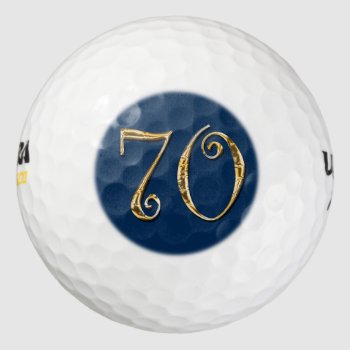 70th Birthday Reunion Anniversary Golf Balls by mensgifts at Zazzle