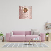 70th birthday rose gold photo silver welcome foam board