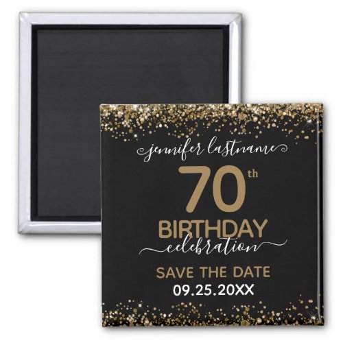 70th Birthday Save the Date Magnet