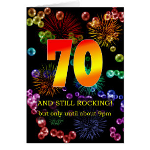 70th Birthday Still Rocking Cards