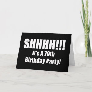 70th Birthday Suprise Party Invitation