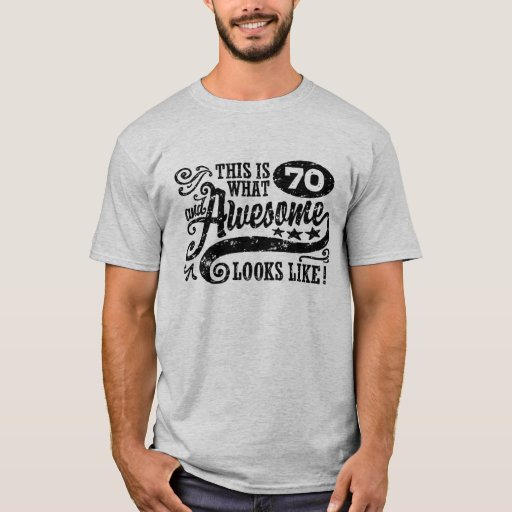 70th Birthday T-Shirt | Zazzle