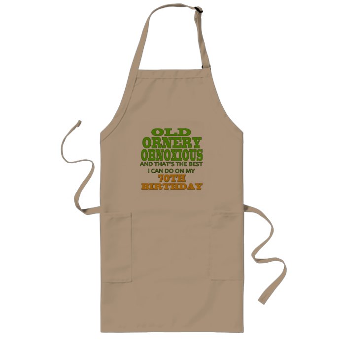 70th Birthday T shirts and Gifts Apron