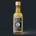 70th Birthday The Man, The Myth, The Legend  Wine Label<br><div class="desc">The Man, The Myth, The Legend! Make any guy's 70th birthday "Extra" special with these personalized labels. The design features a faux-wood background with a black label inside that has a photo area for you to add your own photo of the birthday man. There is also an area of text...</div>