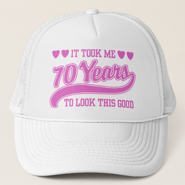 70th Birthday Trucker Hat (Front)