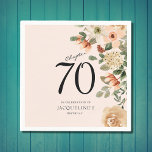 70th Birthday Vintage Floral Napkins<br><div class="desc">Discover how our elegant 70th Birthday Vintage Floral Napkins from Zazzle can transform your party's atmosphere with their timeless charm and delicate design. Impress your guests with these must-have table accessories that evoke fond memories and celebrate a significant milestone in style.</div>