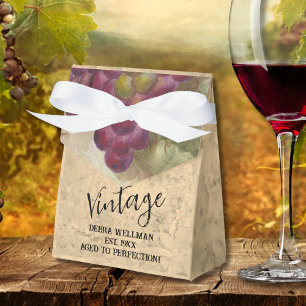 70th Birthday Vintage Rustic Cheers to 70 Years Favor Boxes