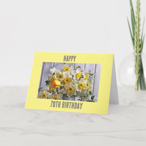 70th BIRTHDAY WISHES FOR SOMEONE YOU CARE ABOUT Card