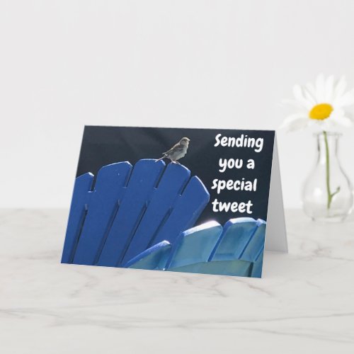 70th BIRTHDAY WISHES IN A SPECIAL TWEET Card