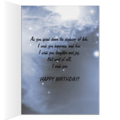 70th birthday with a biker girl cards (Inside (Right))