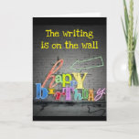 **70th BIRTHDAY** WRITING IS ON THE WALL BIRTHDAY Card<br><div class="desc">TELL YOUR ***FRIEND OR FAMILY MEMBER*** HOW MUCH YOU WISH HER OR HIM A "VERY HAPPY 70th BIRTHDAY"!!!!!!!THANKS FOR STOPPING BY 1 OF MY 8 STORES!!</div>