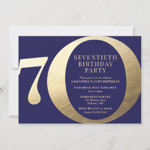 70th Business Anniversary Invitation