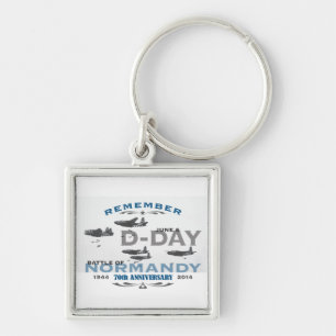 70th D-Day Air Battle of Normandy Anniversary Keychain