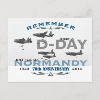 70th D-Day Air Battle of Normandy Anniversary Postcard
