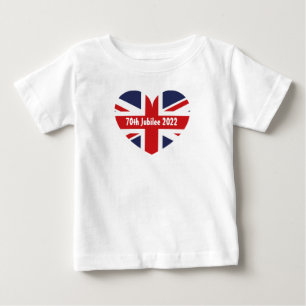 70th Jubilee 2022 British Flag Baby T-Shirt