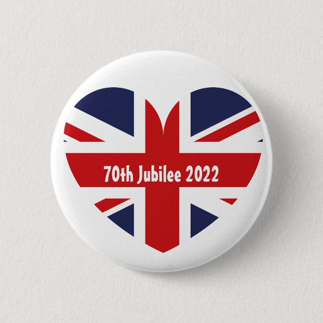 70th Jubilee 2022 British Flag Button (Front)