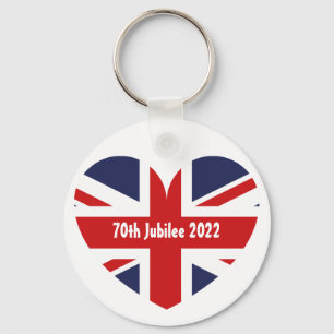70th Jubilee 2022 British Flag Keychain