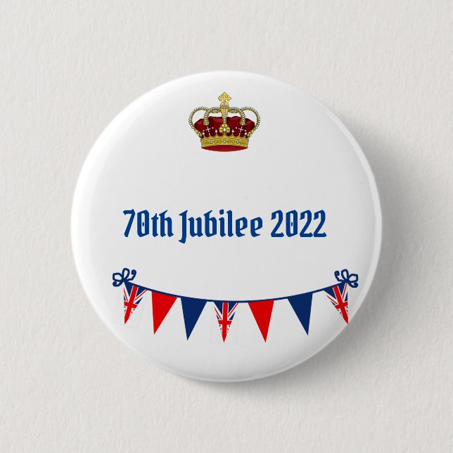 70th Jubilee 2022 Button (Front)