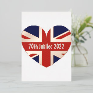 70th Jubilee 2022 England Flag Foil Holiday Card