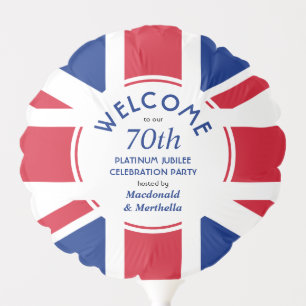 70th Platinum Celebration UNION JACK Balloon