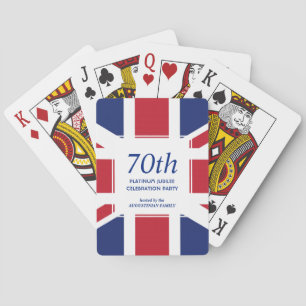 70th Platinum Jubilee UNION JACK Poker Cards