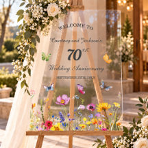 70th Platinum Wildflowers Wedding Anniversary