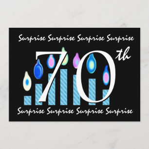 70th SURPRISE Birthday Party Invitation Template