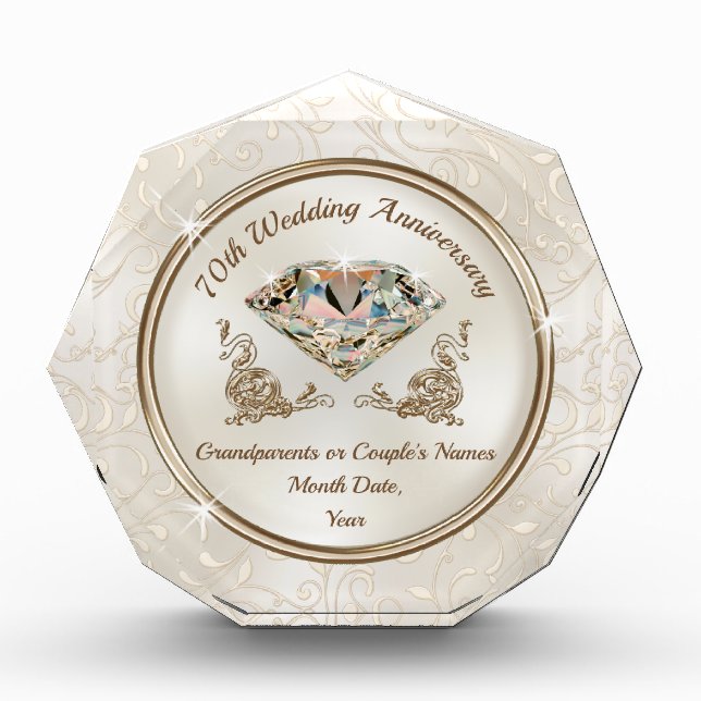 70th Wedding Anniversary Gifts for Grandparents (Front)