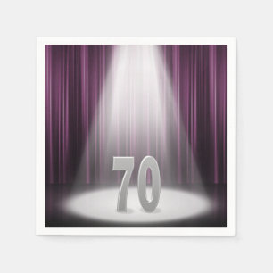 70th wedding anniversary in spotlight paper napkins