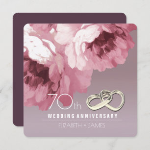 70th Wedding Anniversary Party Invitations