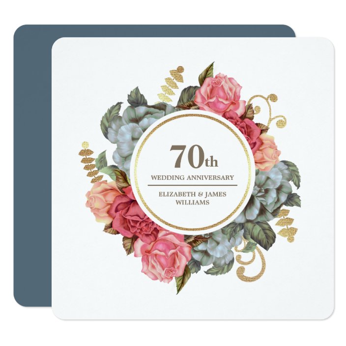 70th Wedding Anniversary Invitation Cards | Arts - Arts