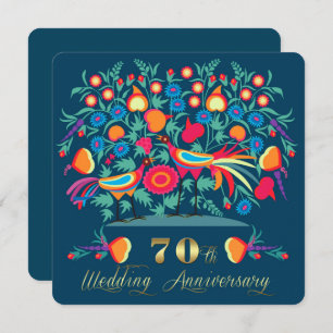 70th Wedding Anniversary Party Invitations