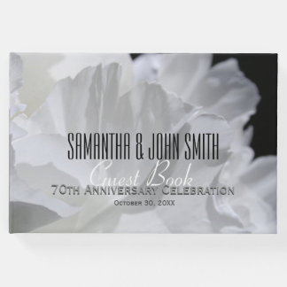 70th Wedding Anniversary Party Peony Guest Book 2