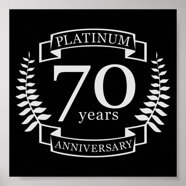 70th Wedding ANNIVERSARY PLATINUM Poster Zazzle   70th Wedding Anniversary Platinum Poster R7a152eff6c2b46d1941edc1dd165bad6 W89 8byvr 630 