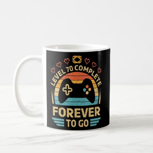 70th Wedding Anniversary Video Gamer Level 70 Comp Coffee Mug