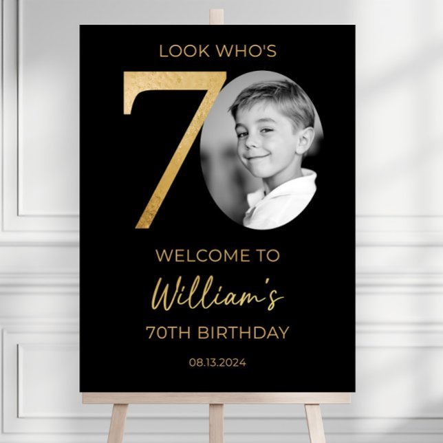 70th Welcome Sign, Look Who's 70 Welcome Sign Bday (Creator Uploaded)